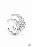 Cosmopolitan Cool White Hoop Earrings