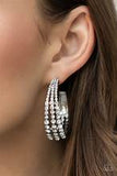 Cosmopolitan Cool White Hoop Earrings