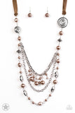 All The Trimmings - Brown Necklace #369