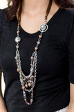 All The Trimmings - Brown Necklace #369