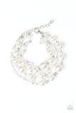 Until The End Of TIMELESS - White Bracelet #436