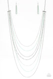 Radical Rainbows - Green Necklace #410