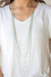 Radical Rainbows - Green Necklace #410