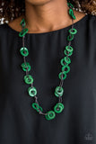 Waikiki Winds - Green Necklace #336