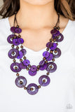 Catalina Coastin - Purple Necklace #293