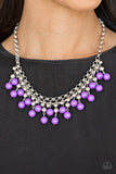 Friday Night Fringe - Purple Necklace #381