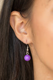 Friday Night Fringe - Purple Necklace #381