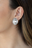 Movie Star Sparkle - White Earrings #357