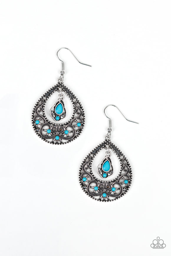 All-Girl Glow - Blue Earrings #387