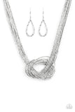 Knotted Knockout - Silver Necklace #376