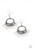 Happy Days - White Earrings #404