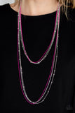What A COLORFUL World - Pink Necklace #364