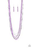 Industrial Vibrance - Purple Necklace #318