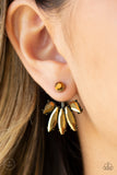 Stunningly Striking - Brass Earrings #440