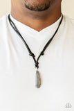 Am I METEORITE? - Silver Hematite Necklace #292