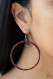 Just Add Sparkle - Red Earrings #275