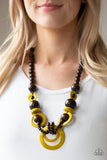 Boardwalk Party - Yellow Necklace #112