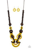 Boardwalk Party - Yellow Necklace #112