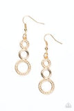 Bubble Bustle - Gold Earring #55