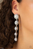 Drippin In Starlight - White Earrings #233