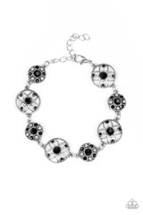 Flowery Fashion - Black Bracelet #225