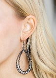 Glitz Fit - Black Earrings #067