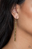 Grunge Meets Glamour - Brass Earrings #100