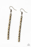 Grunge Meets Glamour - Brass Earrings #100