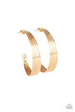 Live Wire - Gold Hoop Earrings #229