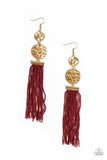 Lotus Gardens - Red Earrings #061