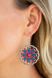 Mardi Gras Garden - Pink Earrings #235