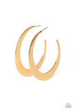 Moon Beam - Gold Hoop Earrings #168