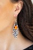 Quill Thrill - Orange Earrings #059