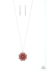 Spin Your PINWHEELS - Red Necklace #014