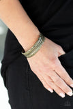 Tran-QUILL-ity Brass Cuff Bracelet #159