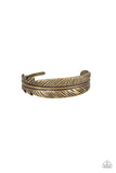 Tran-QUILL-ity Brass Cuff Bracelet #159