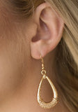 Trending Texture - Gold Earrings #175