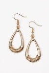 Trending Texture - Gold Earrings #175