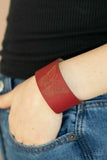Flirty Flutter - Red - Butterfly Leather Wrap #1176